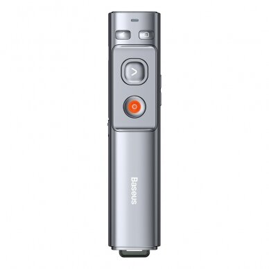 Įkraunamas Belaidis Pultelis su raudonu lazeriu Baseus Orange Dot Wireless Presenter Pilkas (WKCD000013) 9