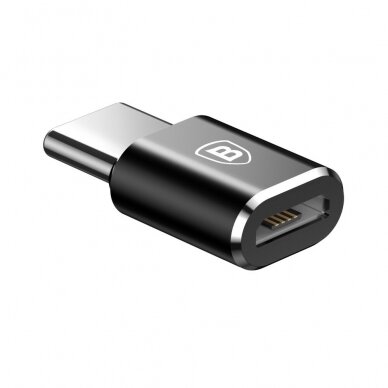 [Užsakomoji prekė] Baseus - OTG Adapter (CAMOTG-01) - Micro-USB Female to Type-C Male - Juodas 3