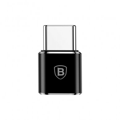 [Užsakomoji prekė] Baseus - OTG Adapter (CAMOTG-01) - Micro-USB Female to Type-C Male - Juodas 1