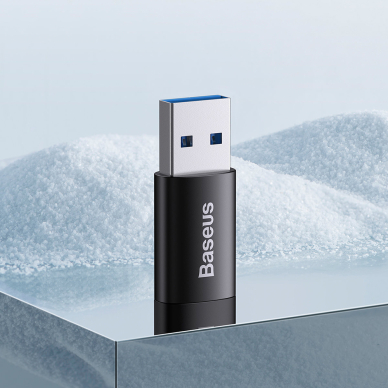 [Užsakomoji prekė] Baseus - OTG Adapter Ingenuity Series (ZJJQ000101) - USB 3.1 to Type-C, Aluminium Alloy, 10Gbps - Juodas 6