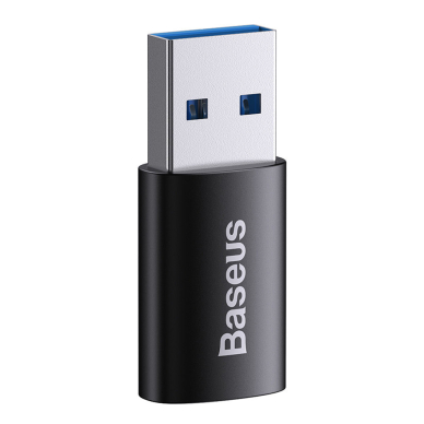 [Užsakomoji prekė] Baseus - OTG Adapter Ingenuity Series (ZJJQ000101) - USB 3.1 to Type-C, Aluminium Alloy, 10Gbps - Juodas