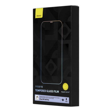 Ekrano apsauga Baseus Privacy Tempered Glass 0.4mm Privacy Filter Anti Spy + Mounting Kit fiPhone 14 Pro 5