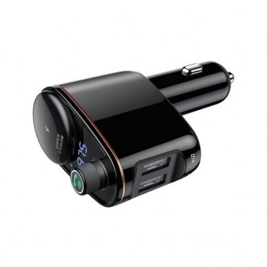 Baseus S-06 Bluetooth/USB car FM transmitter (Overseas Edition) - Juodas 2