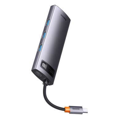 Baseus StarJoy HUB 6-Port USB-C - 3x USB-A / 1x HDMI / 1x RJ45 / 1x USB-C PD Pilkas 2