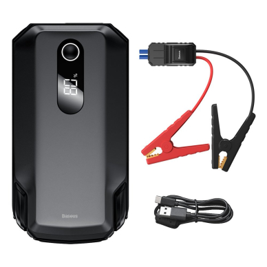 Akomuliatorius Baseus Super Energy Max Car Jump Starter (20000mAh, Peakcurrent 2000A) + Kabelis Juodas (CGNL020001)