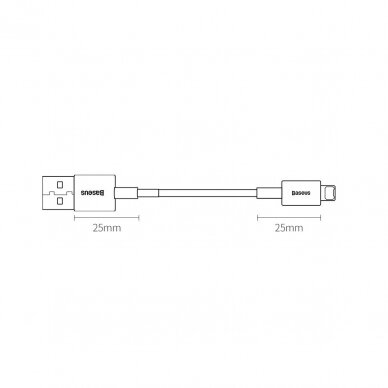 Baseus Superior Kabelis USB - Lightning 2,4A 1 m Baltas (CALYS-A02) 16