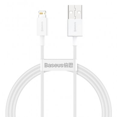 Baseus Superior Kabelis USB - Lightning 2,4A 1 m Baltas (CALYS-A02)