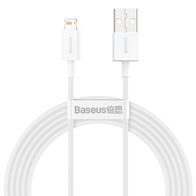 Baseus Superior Kabelis USB - Lightning 2,4A 2 m Baltas (CALYS-C02)