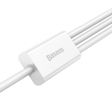 Baseus Superior Kabelis USB - Lightning / micro USB / USB Type 3,5 A 1,5m Baltas (CAMLTYS-02) 2