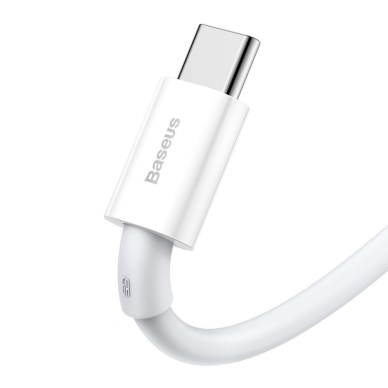 Baseus Superior Series Greito Įkrovimo Kabelis USB - USB Type C 66 W 6A 1 m Baltas (CATYS-02) 2