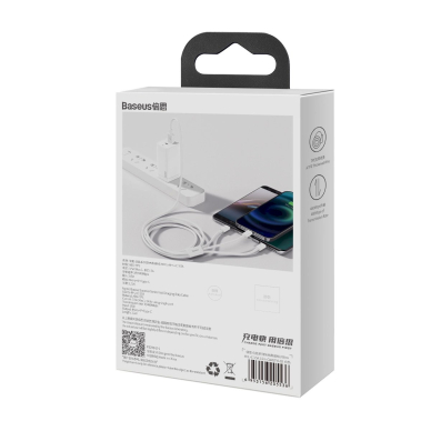 Baseus Superior Series USB-A - USB-C / Lightning / micro USB 3.5A Kabelis 0.5m - baltas 6