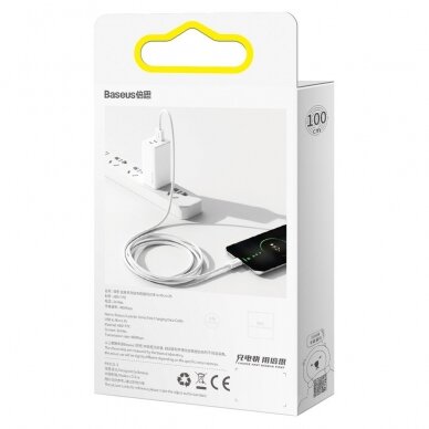 Greito Įkrovimo Kabelis Baseus Superior Series USB - micro USB 2A 1m Baltas (CAMYS-02) 12