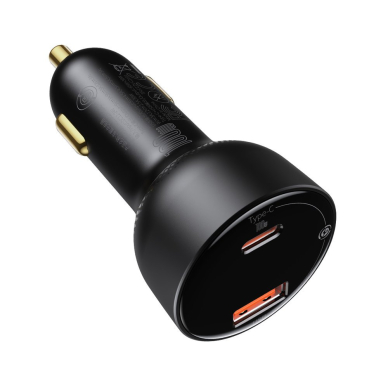 Automobilinis Įkroviklis Baseus Superme USB / USB Typ C 100W PPS Quick Charge Power Delivery Juodas (CCZX-01) 1