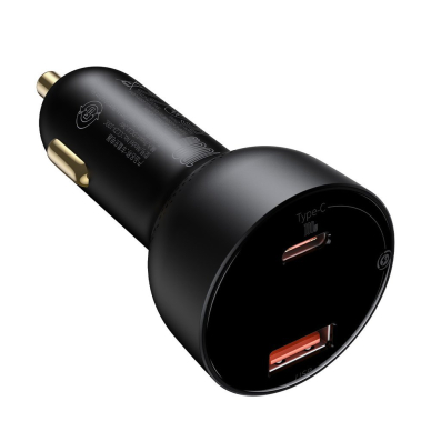 Automobilinis Įkroviklis Baseus Superme USB / USB Typ C 100W PPS Quick Charge Power Delivery Juodas (CCZX-01) 3