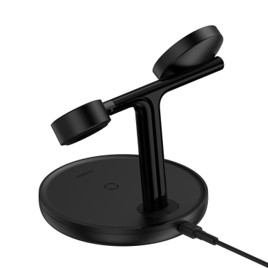 Baseus Swan stand 3in1 magnetic charger with USB Type C cable 1m black (WXTE000101) 5