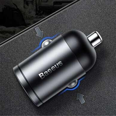 Automobilinis įkroviklis Baseus Tiny Star Mini Pps Car Charge Type-C Port 30W pilkas 18