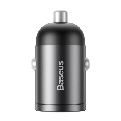 Automobilinis įkroviklis Baseus Tiny Star Mini Quick Charge Car Charger Usb Port 30W pilkas 1