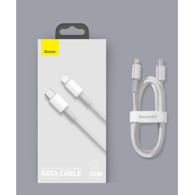 Kabelis Baseus usb Type C - Lightning cable Power Delivery fast charge 20 W 1 m juodas (CATLGD-01) 21