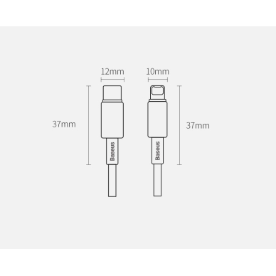 Kabelis Baseus usb Type C - Lightning cable Power Delivery fast charge 20 W 1 m juodas (CATLWJ-01) 16