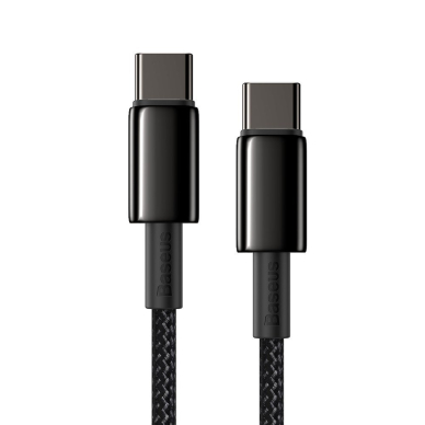 Kabelis Baseus usb Type C - USB Type C cable Power Delivery Quick Charge 100 W 5 A 1 m juodas (CATWJ-01) 2