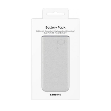 [Užsakomoji prekė] Išorinė baterija 10000mAh, 25W - Samsung (EB-P3400XUEGEU) - Pilkas (Blister Packing) 6