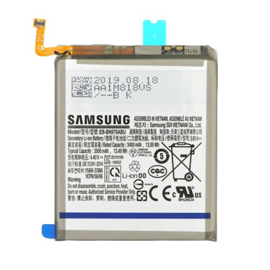 [Užsakomoji prekė] Baterija Samsung Galaxy Note 10 (SM-N970F), 3500mAh - Samsung EB-BN970ABU (12660) -pilkas