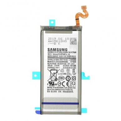 [Užsakomoji prekė] Baterija Samsung Galaxy Note 9 (SM-N960F), 4000mAh - Samsung EB-BN965ABU (12430) -pilkas (Bulk)