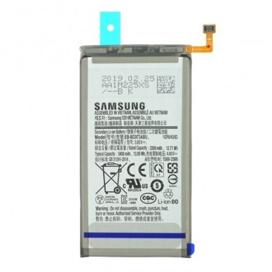 [Užsakomoji prekė] Baterija Samsung Galaxy S10 (SM-G973), 3400mAh - Samsung EB-BG973ABU (11698) -pilkas