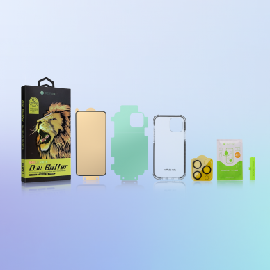 Bestsuit 6in1 set for iPhone 13 mini case / ekrano apsaugas / nugarėlės plėvelė / kameros apdauga 6