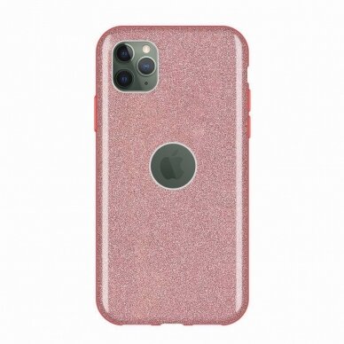 Blizgantis Tpu Dėklas "Wozinsky Glitter Shining" Iphone 11 Pro Max Rožinis