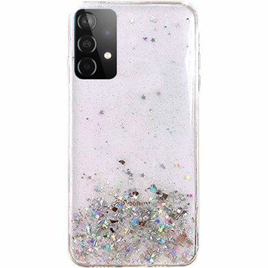 Blizgus Tpu Dėklas Wozinsky Star Glitter Samsung Galaxy A72 4G permatomas