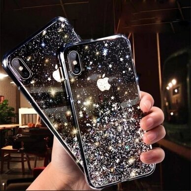 Blizgus Tpu Dėklas 'Wozinsky Star Glitter Shining' Iphone 12 Pro Max Juodas 3