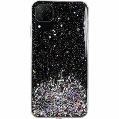 Wozinsky Star Glitter Shining Cover for Samsung Galaxy A42 5G black