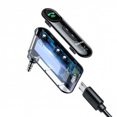 Bluetooth AUX transmitter Baseus BSBA-02 (Overseas Edition) - Juodas 4