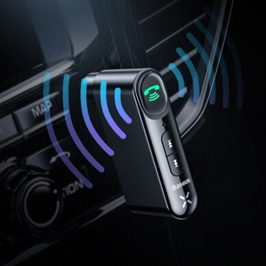 Bluetooth AUX transmitter Baseus BSBA-02 (Overseas Edition) - Juodas 8