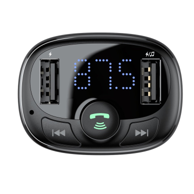 Bluetooth transmitter / car charger Baseus S-09A (Overseas Edition) - black 1