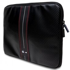 BMW Carbon  Red Stripe sleeve a 14 laptop - Juodas