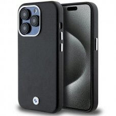 Originalus BMW dėklas Signature Wrapped Metal MagSafeiPhone 14 Pro Max - juodas