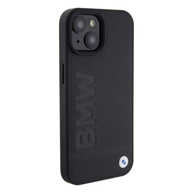 Originalus BMW dėklas BMHMP15SSLLBK iPhone 15 6.1  Juodas Magsafe hardcase Signature Logo Imprint 3