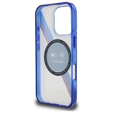 Orginalus BMW Dėklas BMHMP16X23HTPUT iPhone 16 Pro Max 6.9 transparent  Motosport IML Circle MagSafe 6