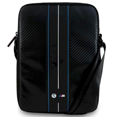 BMW Carbon  Blue Stripe Krepšys 8 tablet - Juodas