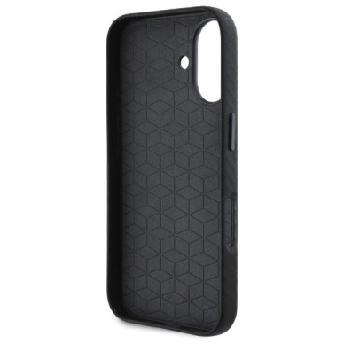 Orginalus BMW Dėklas Carbon Wrapped Metal iPhone 16  - Juodas 6