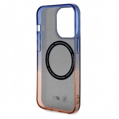 Originalus BMW dėklas Gradient Bumper MagSafeiPhone 15 Pro - pilkas 6