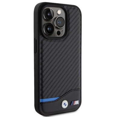 BMW Leather Carbon case for iPhone 15 Pro - black 3