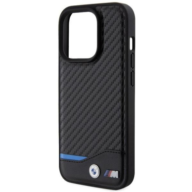 BMW Leather Carbon case for iPhone 15 Pro - black 5