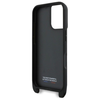 Orginalus BMW Dėklas M Edition Carbon Stripe  Strap iPhone 16  - Juodas 5