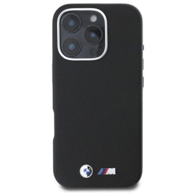 Orginalus BMW Dėklas M Edition Kevlar wrapped metal iPhone 16 Pro  - Juodas 2