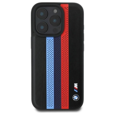 Orginalus BMW Dėklas M Performance Tricolor Printed Stripes MagSafeMagSafe  iPhone 16 Pro Max - Juodas 2