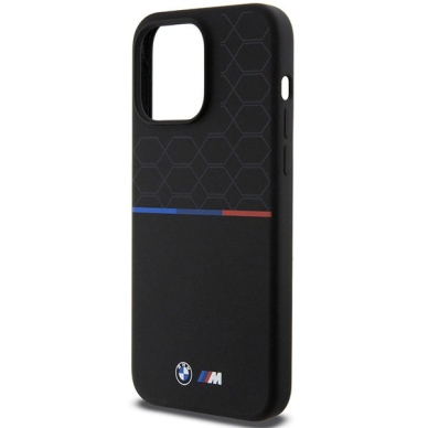 BMW M Silicone Pattern MagSafe Dėklas skirtas iPhone 15 Pro Max - Juodas 5