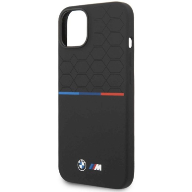 Originalus BMW dėklas M Silicone Pattern MagSafeiPhone 15/14/13 - juodas 5